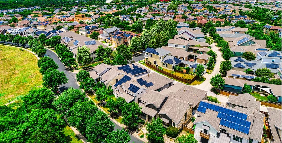 Aerial View Of City